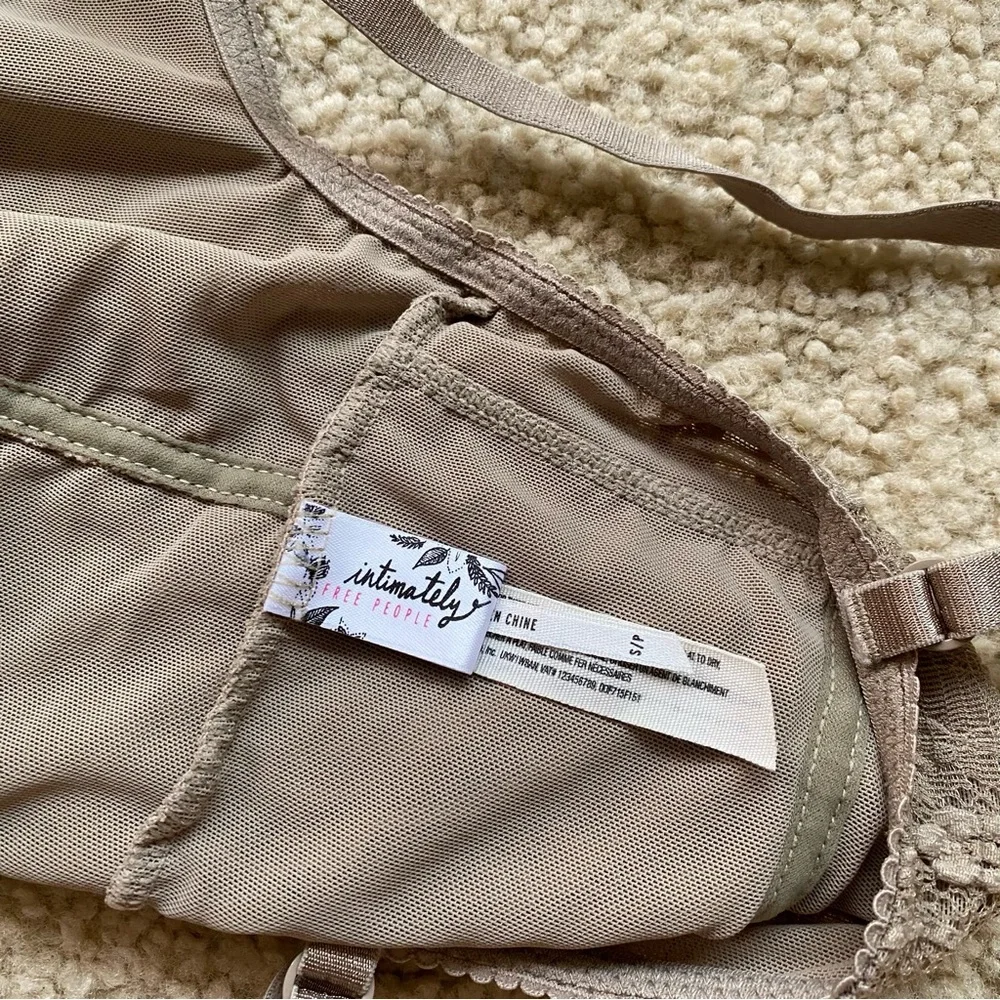 Free People Intimately Lace Bralette Size Small S Boho Green Feminine Bohemian